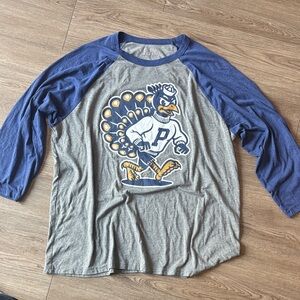 Street Parking Fitness Battle of the Birds Raglan Sagehen Sailor Pomona 3/4 Tee